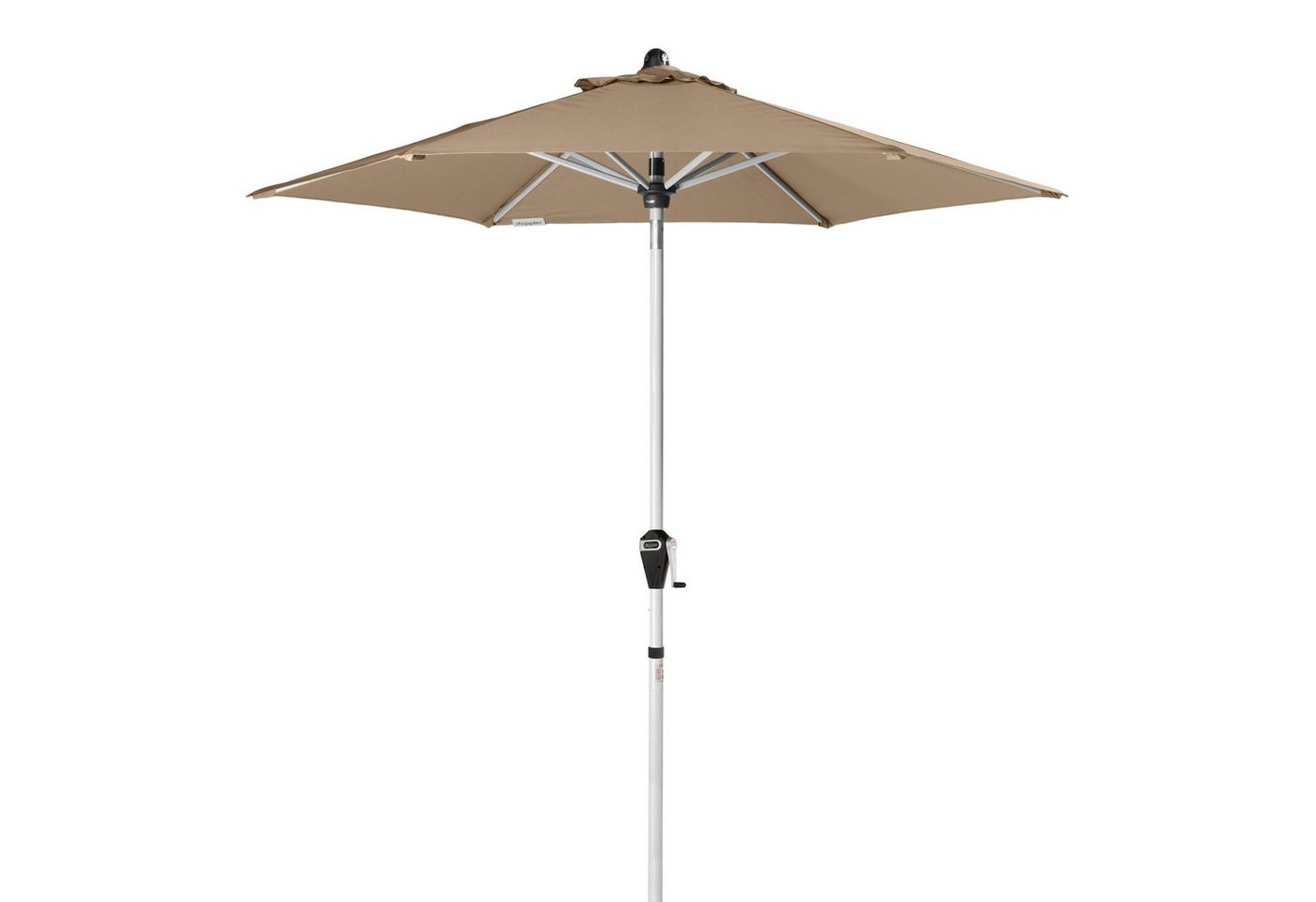doppler® Sonnenschirm Balkonschirm Gartenschirm Active 210 cm greige rund, höhenverstellbar, kippbar von doppler®