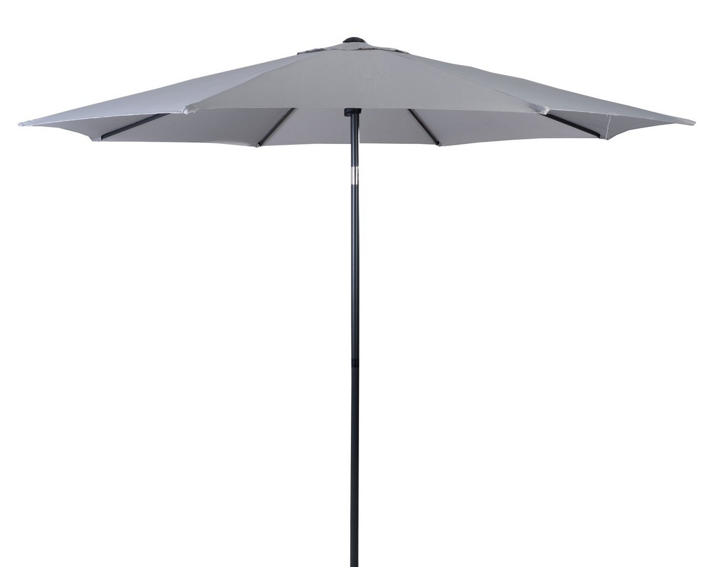 doppler® Sonnenschirm DERBY, Hellgrau, Ø 270 cm, Aluminium, Neigbar, Polyesterschirm, ohne Schirmständer von doppler®