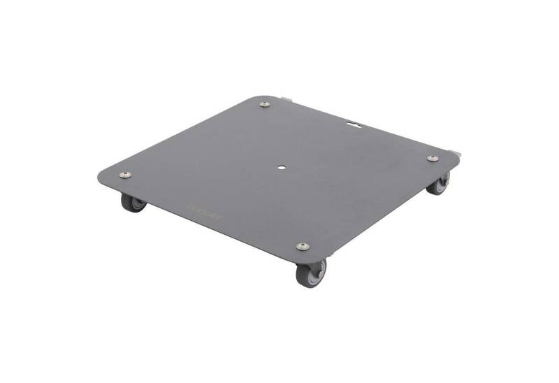 doppler® Untergestell EASY ROLL VARIO, Anthrazit, Stahl, mit Rollen, Feststellbremse, belastbar bis max. 50 kg, B 42 x H 7 x T 42 cm von doppler®