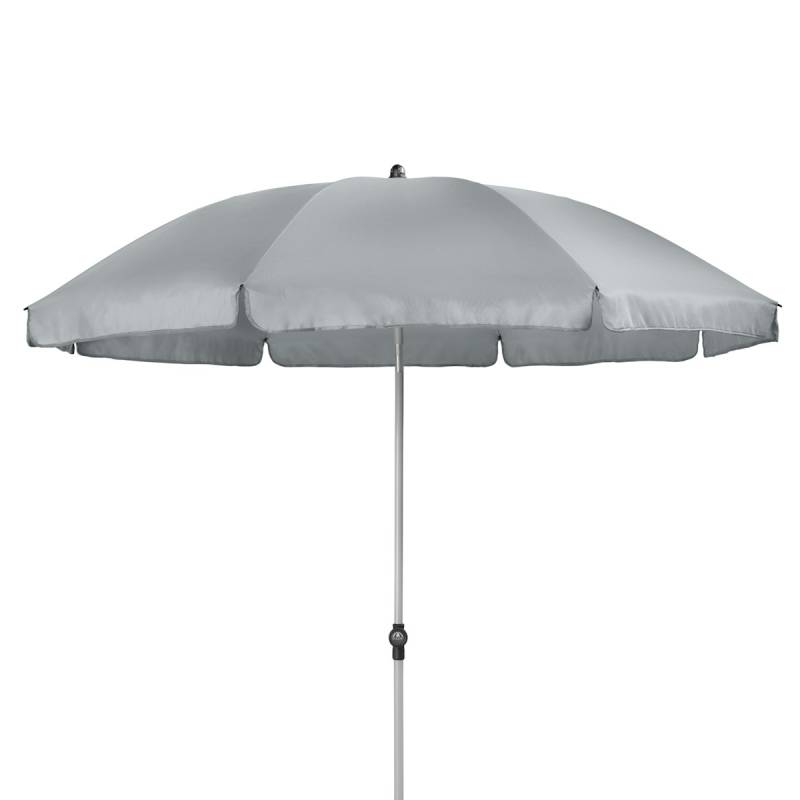 doppler Mittelmastschirm ACTIVE 200 Manual, Stahl Silber / 100 % Polyester 180 g/m² Hellgrau von doppler