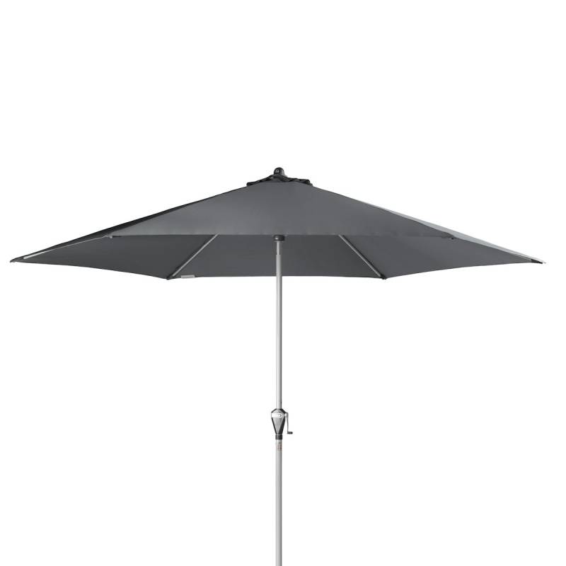 doppler Mittelmastschirm ACTIVE 320 Auto-Tilt, Aluminium Silber / Polyester 180 g/m² Anthrazit von doppler