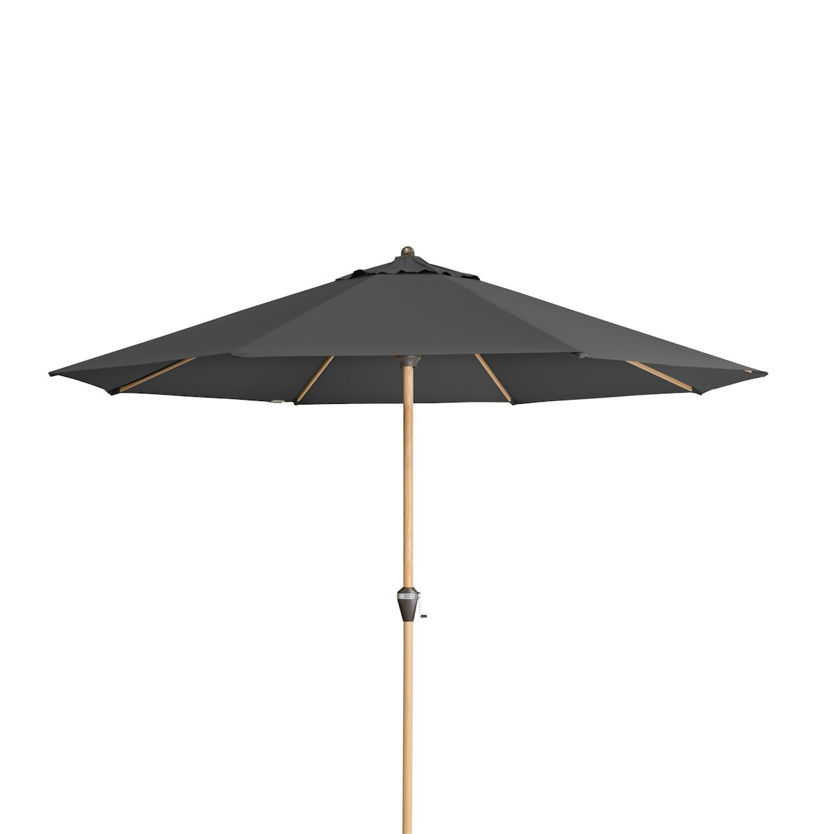 doppler Mittelmastschirm ALU WOOD 350, Aluminium Esche-Optik / 100 % Polyester 180 g/m² Anthrazit doppler Mittelmastschirm ALU WOOD 350, Aluminium Esche-Optik / 100 % Polyester 180 g/m² Anthrazit von doppler