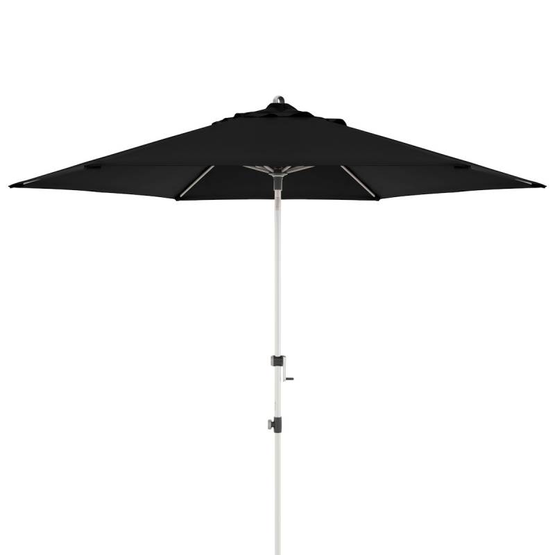 doppler Mittelmastschirm EXPERT 320 Auto-Tilt, Aluminium Silber / 100 % Polyester 180 g/m² Schwarz von doppler