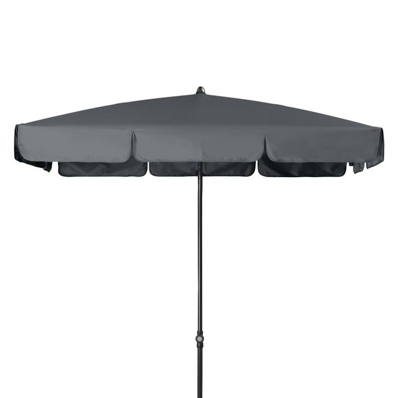 doppler Mittelmastschirm SUNLINE 185 x 120 Waterproof, Stahl Anthrazit / 100 % Polyester 180 g/m² Anthrazit von doppler