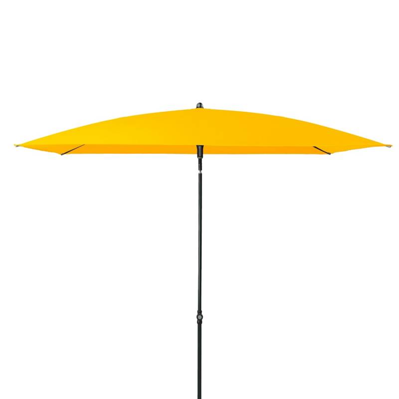 doppler Mittelmastschirm SUNLINE 230 x 190 Waterproof, Stahl Anthrazit / 100 % Polyester 180 g/m² Gelb von doppler