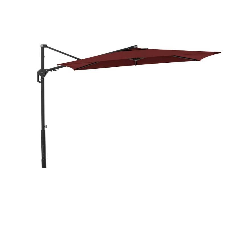 doppler Pendelschirm ACTIVE 240 x 135 Green Edition, Aluminium Anthrazit / 100 % Polyester 180 g/m² Bordeaux von doppler