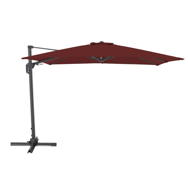 doppler Pendelschirm ACTIVE 310 x 210 Green Edition, Aluminium Anthrazit / Polyester 200 g/m² Bordeaux von doppler