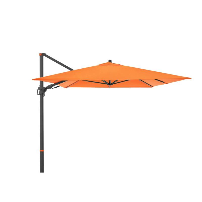doppler Pendelschirm myZONE 240 x 320, Aluminium Anthrazit / 100 % Polyester 180 g/m² Orange von doppler