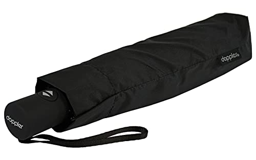 Doppler Zero Magic Large extrem Leichter Taschenschirm mit Auf-Zu-Automatik - Simply Black von Doppler