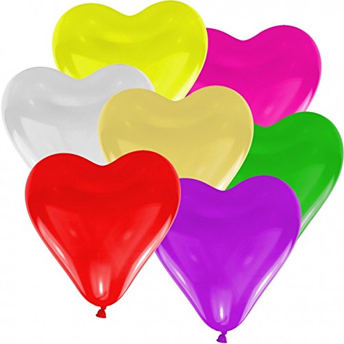 doriantrade AF7L Colored heart-shaped balloon, Acrylic von doriantrade