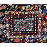 Hand Shacked One Of A Kind Super Sized Rug Mit Bunten Paisley Animals Bees von dorothybarkerdesign