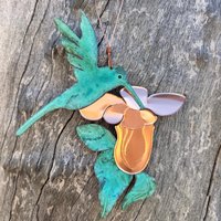 Kolibri Verdigris Kupfer Ornament - Handgefertigt in The Copper State | Arizona Usa Dos Damas Designs von dosdamasdesigns