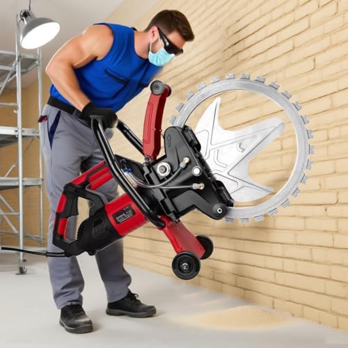 Neue Betontrennsäge, Bürsten-Gleichstrommotor mit 2*16-Zoll-Diamantblatt, Nass-/Trocken-Staubschutzschneider, 30 cm Schnitttiefe, für Renovierungsarbeiten/Straßenbauarbeiten 8980W2blades Neue Betontrennsäge, Bürsten-Gleichstrommotor mit 2*16-Zoll-Diamantblatt, Nass-/Trocken-Staubschutzschneider, 30 cm Schnitttiefe, für Renovierungsarbeiten/Straßenbauarbeiten 8980W2blades von dosiwlatever