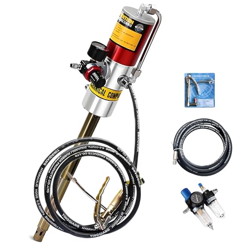 dosiwlatever 50:1 Druckluft-Fettpumpe mit 16 Fuß Ölleitung - Hochleistungs-Luftfettpresse in Industriequalität, für 20-55 Gallonen Eimer, für Werkstätten und BAU GZ-620s dosiwlatever 50:1 Druckluft-Fettpumpe mit 16 Fuß Ölleitung - Hochleistungs-Luftfettpresse in Industriequalität, für 20-55 Gallonen Eimer, für Werkstätten und BAU GZ-620s von dosiwlatever