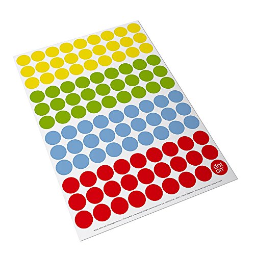 Klebepunkte Basic | 20 mm | Sticker Aufkleber Klebepunkte dots von dot on | Sticker als Ergänzung für alle dot on Kalender Planer Organisation Aufkleber Stickerbogen … von dot on