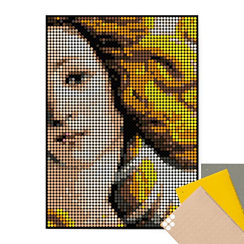 dot on Pixelart botticelli - DIY Poster 50x70 cm - Bastelset Bilder mit Klebepunkten Kunst Stickerset Mosaik Pixelart Aufkleber Basteln Selbermachen DIY Venus von dot on
