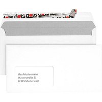 dots Briefumschläge DIN lang mit Fenster weiß haftklebend 250 St. von dots