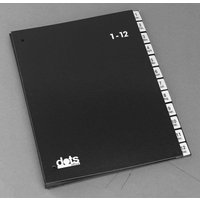 dots Pultordner DIN A4 12 Taben schwarz von dots