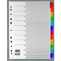 dots Ordnerregister Vollformat 1-12 DIN A4 dots Ordnerregister Vollformat 1-12 DIN A4 von dots