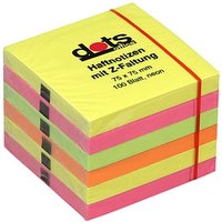 dots Z-Faltung Haftnotizen R 330 farbsortiert, 6 Blöcke von dots