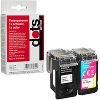 dots schwarz, color Druckköpfe kompatibel zu Canon PG-545XL + CL-546XL, 2er-Set dots schwarz, color Druckköpfe kompatibel zu Canon PG-545XL + CL-546XL, 2er-Set von dots