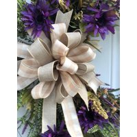Lila Pflaume Herbst Blumenkranz Weinrebe, Weinrebe Kranz, Kranz Für Den Alltag von dottiedot05