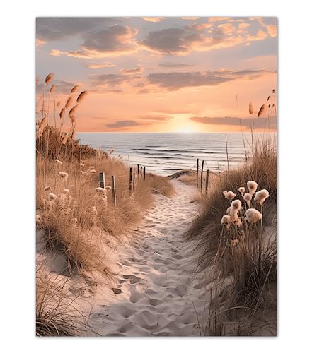 double critical Wandbild Wohnzimmer Meer Strand 50x70 cm Modern XXL- Poster Schlafzimmer natur groß Boho7 von double critical