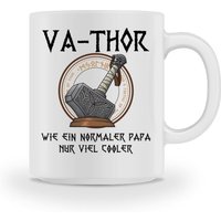 Vathor Papa Vater Vatertag Kaffeetasse Wikinger Mjolnir Hammer Von Thor - Tasse Vathor Papa Vater Vatertag Kaffeetasse Wikinger Mjolnir Hammer Von Thor - Tasse von doublecritical