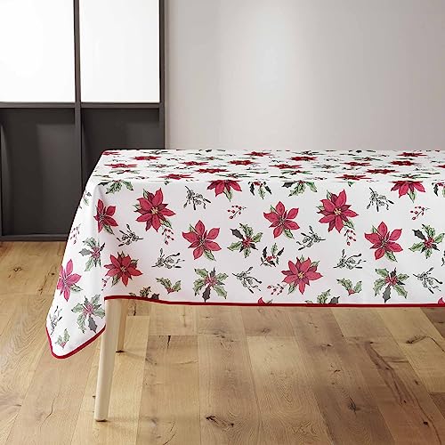 Douceur d'Intérieur Amaryllis Tischdecke, rechteckig (150 x 240 cm), bedrucktes Polyester von Douceur d'Intérieur