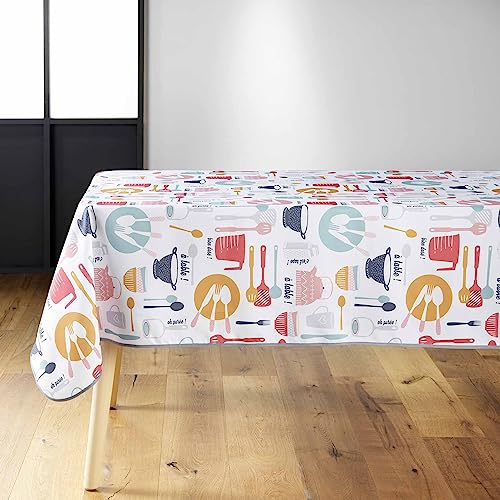 Douceur d'Intérieur Kitchen Tischdecke, rechteckig (150 x 240 cm), Bunt, bedrucktes Polyester von Douceur d'Intérieur