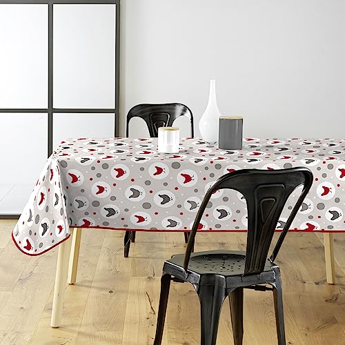 Douceur d'Intérieur Suzette Tischdecke, rechteckig (140 x 240 cm), Natur, bedrucktes PVC von Douceur d'Intérieur