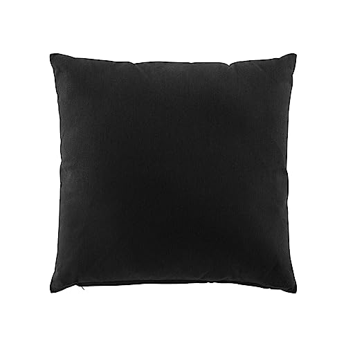 Douceur d'Intérieur Twily Kissen mit abziehbarem Bezug (45 x 45 cm), Schwarz, Baumwolle/Recycling-Polyester von Douceur d'Intérieur