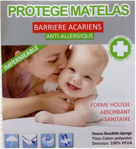 douceur de nuits weiche dr1146 _ 3 Pretty White PVC Matratzenschutz 160 x 200 cm von douceur de nuits