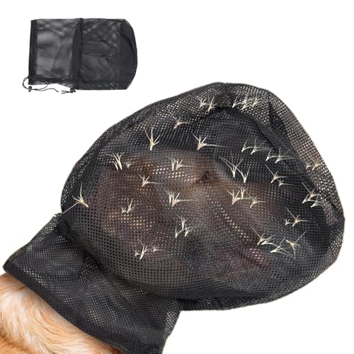 Dog Field Net, Breathable Mesh Head Protector, Mündung Für Hund, Pet Field Net, Hundemaulkorb Anti Mückens, Hundesicherheitsabdeckung Für Graskopfschutz, Einstellbares Atmu von doyandader