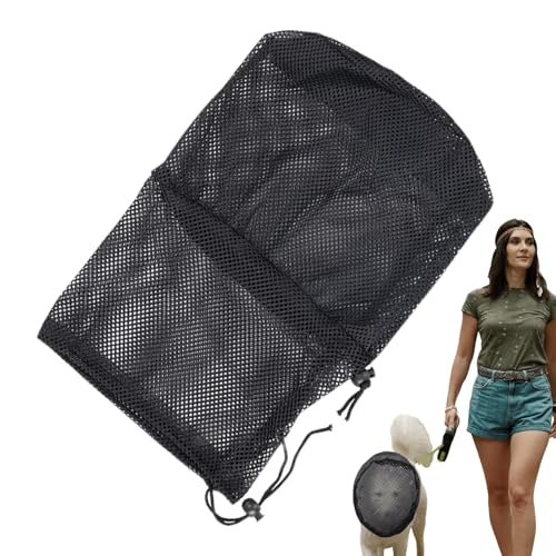 Dog Field Net, Breathable Mesh Head Protector, Mündung Für Hund, Pet Field Net, Hundemaulkorb Anti Mückens, Hundesicherheitsabdeckung Für Graskopfschutz, Einstellbares Atmu von doyandader
