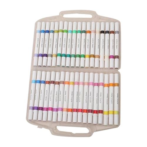 doyandader Acrylmarker Set | Doppelspitze Acrylmalstifte,Kunst Zeichnen Basteln Handwerk Für Holz Leinwand Stein Glas Keramik Metall Textil Papier doyandader Acrylmarker Set | Doppelspitze Acrylmalstifte,Kunst Zeichnen Basteln Handwerk Für Holz Leinwand Stein Glas Keramik Metall Textil Papier von doyandader