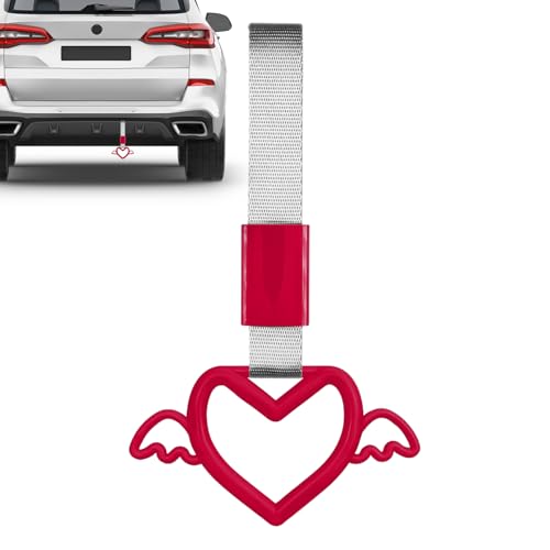 doyandader Auto Griffband Herzförmiges Drift Charme,Auto Accessoire Herz Hand Schlaufe - Innen und Außen Deko Zubehör für Bus SUV Bahn U-Bahn von doyandader