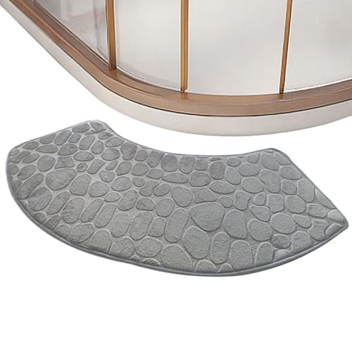 doyandader Badematte,Gebogener Duschteppich Und Badematte,Rutschfester Saugfähiger Teppich Für Dusche - Für Wohnung Eingang Badewanne Küche Schlafzimmer doyandader Badematte,Gebogener Duschteppich Und Badematte,Rutschfester Saugfähiger Teppich Für Dusche - Für Wohnung Eingang Badewanne Küche Schlafzimmer von doyandader