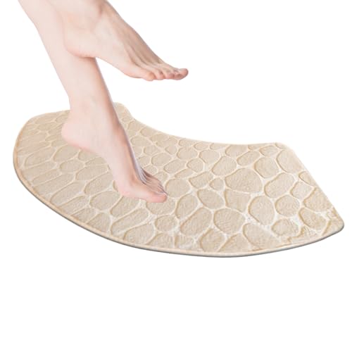 doyandader Badematte | Superweiche Badezimmer Fußmatten Kurvig - Rutschfester Saugfähiger Teppich Für Dusche - Für Wohnung Eingang Badewanne Küche Schlafzimmer von doyandader