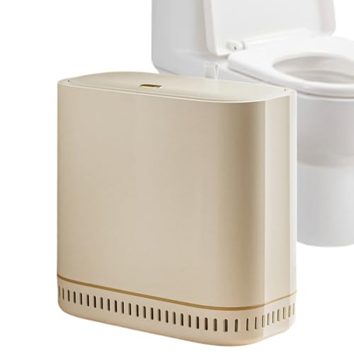 doyandader Badezimmer Mülleimer,Schlafzimmer Mülleimer mit Deckel | Vakuumverschluss Druckdeckel Geruchsdicht Für Haushalt Toilette Küche Waschraum von doyandader