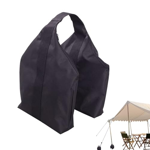 doyandader Beschweresäcke Für Pavillon, Zeltgewicht Mit Reißverschlussöffnung, Dreieckige Befüllbare Ballastsäcke Mit Griff Aus Nylon & Winddicht Für Strandplane Camping Garten von doyandader