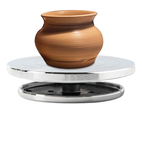 doyandader Drehteller aus Ton, robustes Töpferei-Dekorierrad, multifunktionales Skulptur-Bastelwerkzeug, rutschfester Kunsttisch für Zuhause, Werkstatt, Studio von doyandader