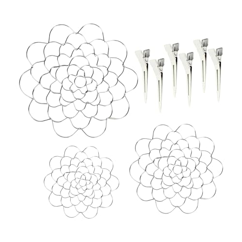 doyandader Edelstahl-Blumengitter-Organizer, wiederverwendbar für Vasenstiele, Blumensträuße, langlebiges, rostbeständiges Drahtgeflecht, Blumengitter-Organizer für Zuhause, Hochzeit und von doyandader