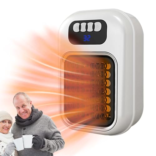 doyandader Elektro Raumheizer, Wandmontage Tragbarer Heizlüfter, Leiser Heizlüfter Mit LED-Display Und Fernbedienung Für Innenbereich Haushalt Schlafzimmer Büro Bad Wohnung Restaurant doyandader Elektro Raumheizer, Wandmontage Tragbarer Heizlüfter, Leiser Heizlüfter Mit LED-Display Und Fernbedienung Für Innenbereich Haushalt Schlafzimmer Büro Bad Wohnung Restaurant von doyandader
