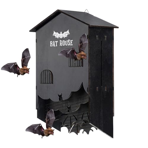 doyandader Fledermauskästen für den Außenbereich, Wand-Holz-Fledermausnest, Dreikammer-Wandhalterung, Unterschlupf, Häuser, Box für Garten, Hinterhöfe, Outdoor-Halloween-Dekoration doyandader Fledermauskästen für den Außenbereich, Wand-Holz-Fledermausnest, Dreikammer-Wandhalterung, Unterschlupf, Häuser, Box für Garten, Hinterhöfe, Outdoor-Halloween-Dekoration von doyandader