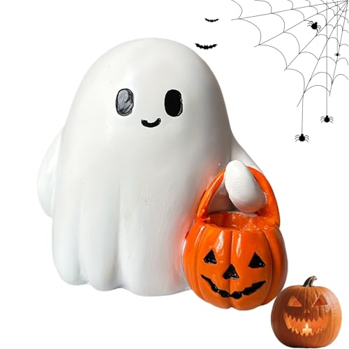 doyandader Ghost Light - Tischlampe | Geist mit Kürbis Tischzubehör für Zuhause Badezimmer Arbeitszimmer Leseecke Schlafzimmer Küche Eingangsbereich Party von doyandader