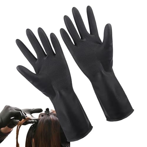 doyandader Haarfärbehandschuhe | Handschuhe Zum Haarefärben Mit Anti-Rutsch-Beschichtung,Wasserdichte Antirutsch Latexhandschuhe mit Griffprofil für Autowerkstatt, Labor, Küchenarbeiten, Grillen, von doyandader
