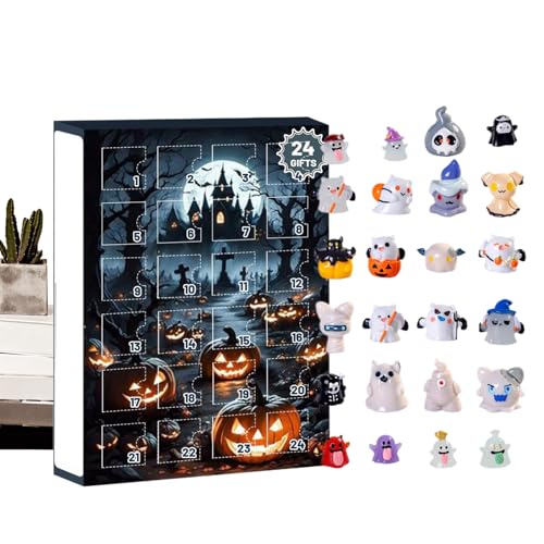 doyandader Halloween Countdown Kalender - Niedliche Geister-Deko,Adventsbox Für Mädchen Familie Wohnzimmer Nachttisch doyandader Halloween Countdown Kalender - Niedliche Geister-Deko,Adventsbox Für Mädchen Familie Wohnzimmer Nachttisch von doyandader