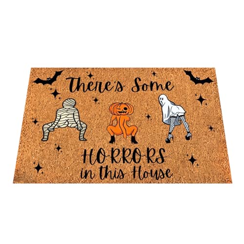 doyandader Halloween-Matte, Halloween-Türmatte | Kreative -Fußmatte | Halloween-Fußmatte für den Außenbereich, rutschfeste Willkommensmatte für Halloween, dekorativer Eingangsteppich doyandader Halloween-Matte, Halloween-Türmatte | Kreative -Fußmatte | Halloween-Fußmatte für den Außenbereich, rutschfeste Willkommensmatte für Halloween, dekorativer Eingangsteppich von doyandader