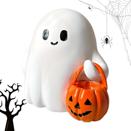 doyandader Halloween Nachtlicht - Kinderzimmer Nachtlampe | Geist mit Kürbis Tischdekoration für Küche Zuhause Nachttisch Badezimmer Eingangsraum Leseecke Party von doyandader